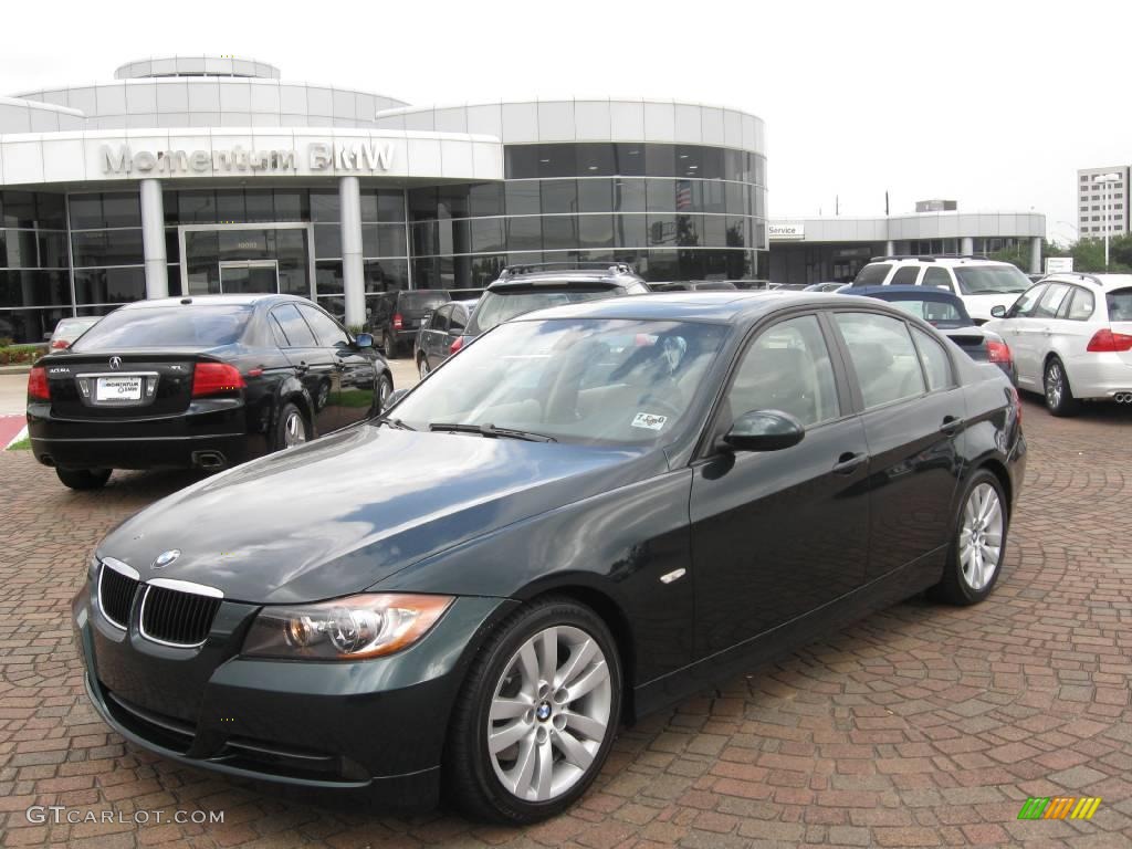 2008 3 Series 328i Sedan - Deep Green Metallic / Beige photo #2