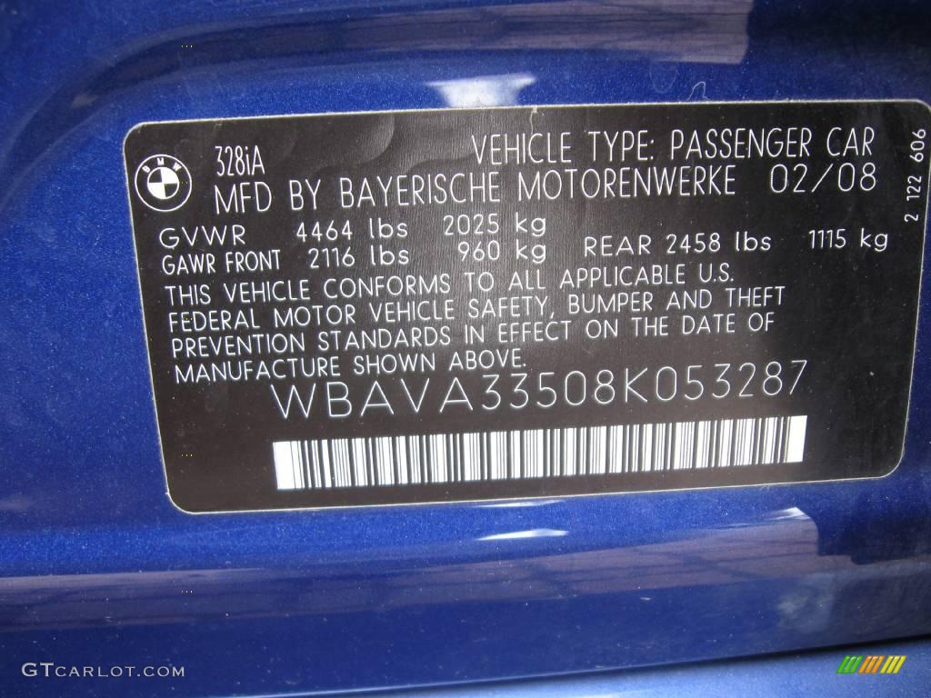 2008 3 Series 328i Sedan - Montego Blue Metallic / Beige photo #21