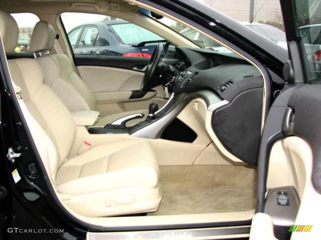 2009 TSX Sedan - Crystal Black Pearl / Parchment photo #10