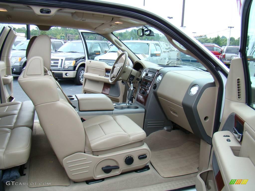 2006 F150 Lariat SuperCab 4x4 - Oxford White / Tan photo #10