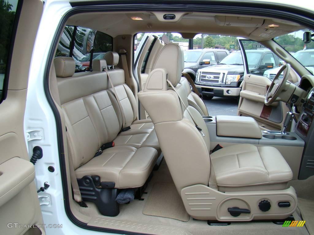 2006 F150 Lariat SuperCab 4x4 - Oxford White / Tan photo #11