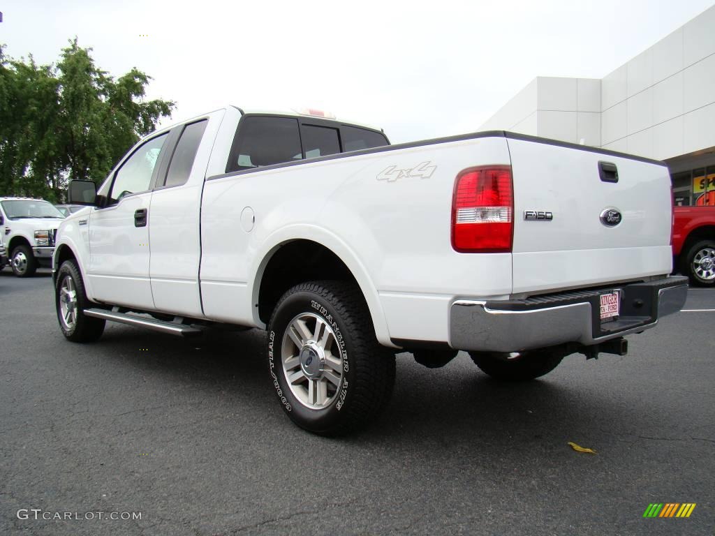 2006 F150 Lariat SuperCab 4x4 - Oxford White / Tan photo #27
