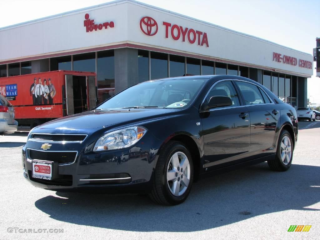 2008 Malibu LS Sedan - Imperial Blue Metallic / Titanium Gray photo #2