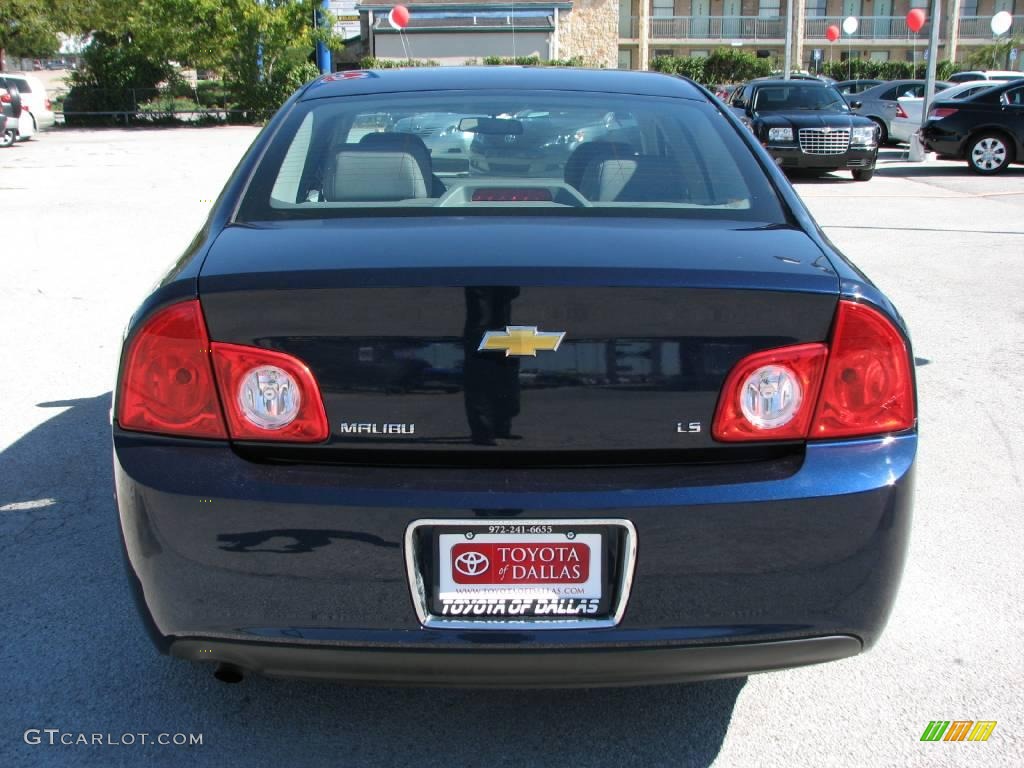 2008 Malibu LS Sedan - Imperial Blue Metallic / Titanium Gray photo #7