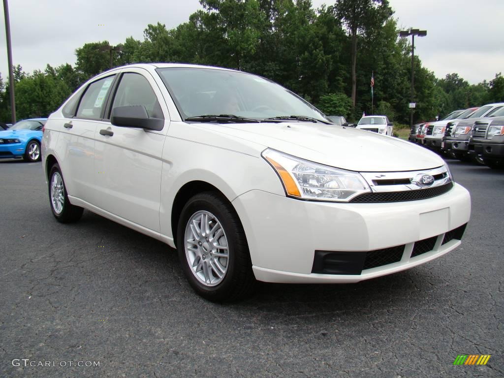 White Suede Ford Focus