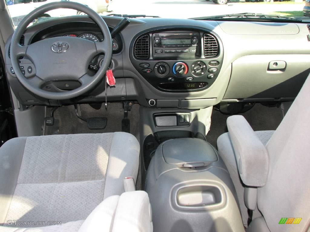 2005 Tundra SR5 Double Cab - Black / Dark Gray photo #11