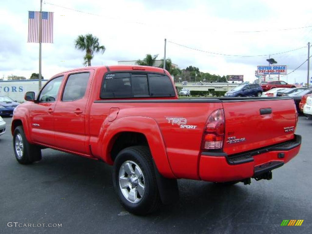 2006 Tacoma V6 PreRunner TRD Sport Double Cab - Radiant Red / Graphite Gray photo #5