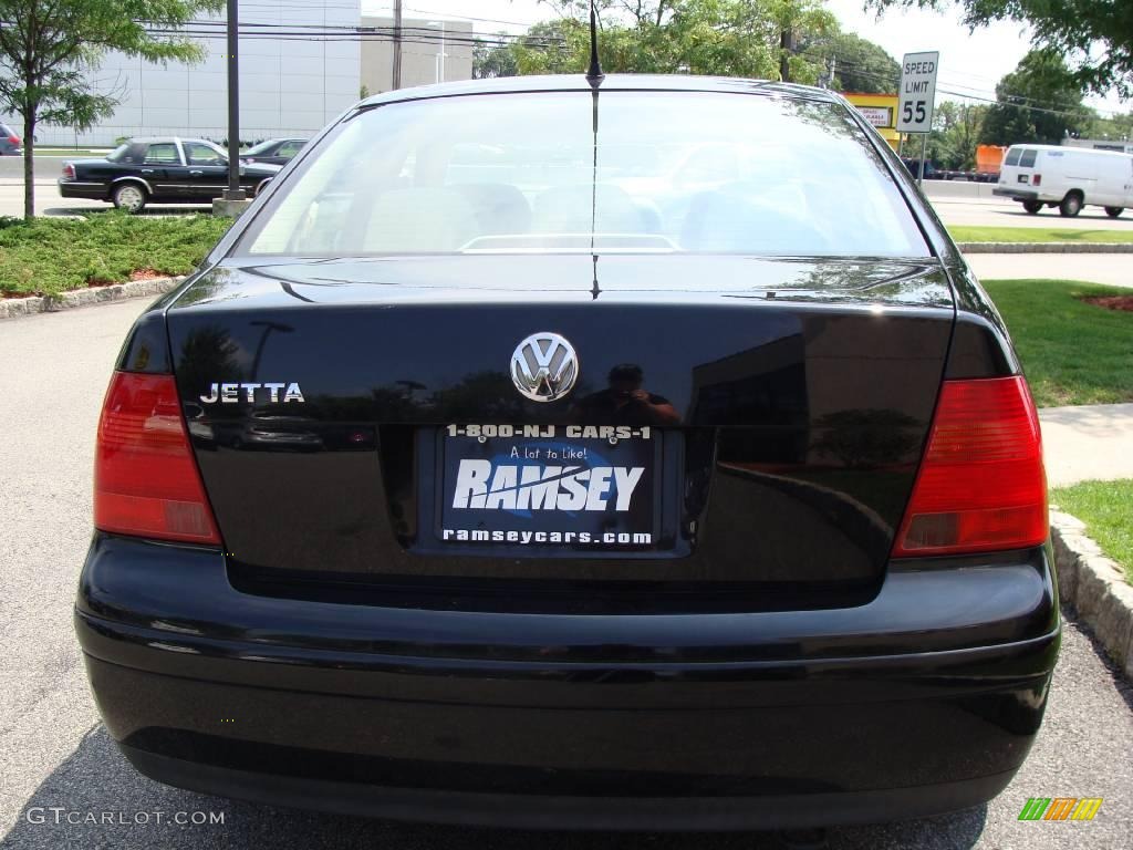 1999 Jetta GLS Sedan - Uni Black / Beige photo #6