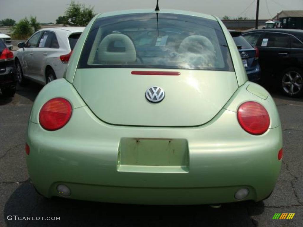 2001 New Beetle GLS Coupe - Cyber Green Metallic / Cream photo #4