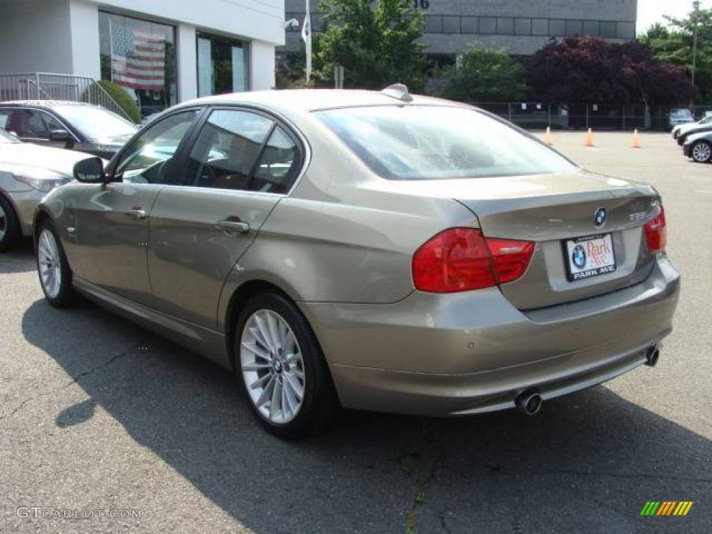 2009 3 Series 335xi Sedan - Platinum Bronze Metallic / Saddle Brown Dakota Leather photo #6