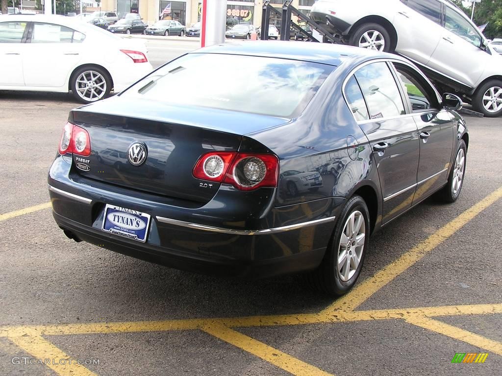 2007 Passat 2.0T Sedan - Blue Graphite Metallic / Classic Grey photo #6