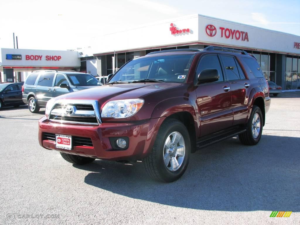 2006 4Runner SR5 - Salsa Red Pearl / Stone Gray photo #2