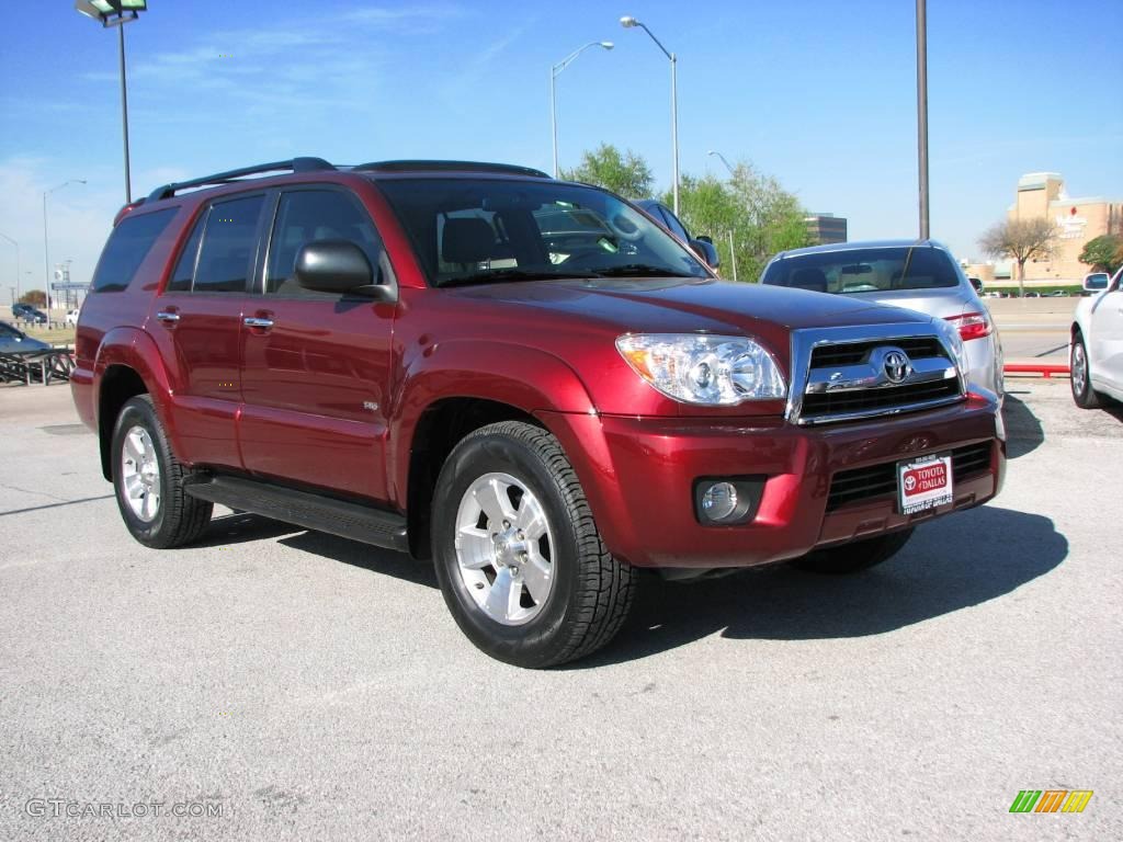 2006 4Runner SR5 - Salsa Red Pearl / Stone Gray photo #4