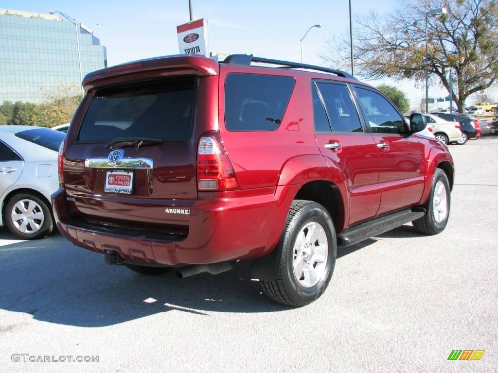 2006 4Runner SR5 - Salsa Red Pearl / Stone Gray photo #8