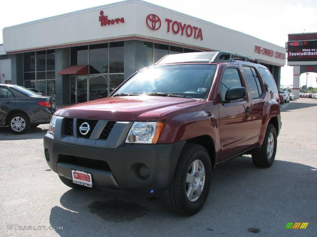 2007 Xterra S - Red Brawn Metallic / Desert/Graphite photo #2