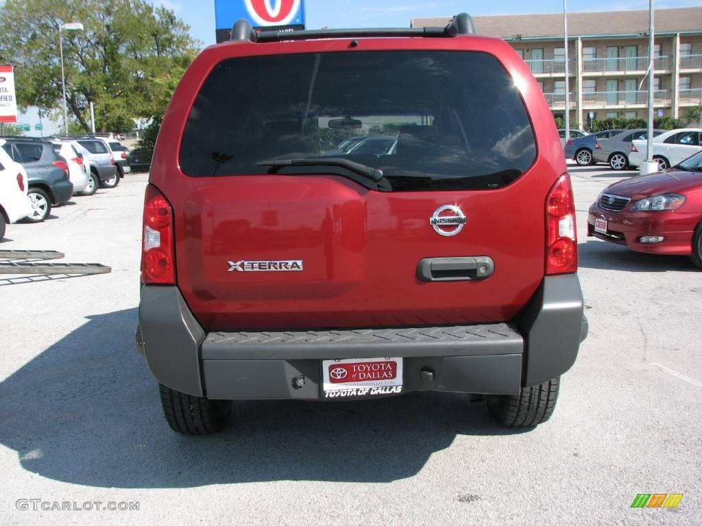 2007 Xterra S - Red Brawn Metallic / Desert/Graphite photo #7