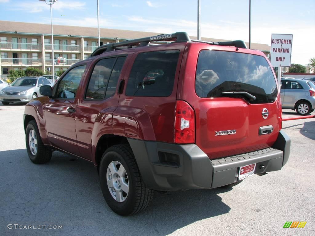 2007 Xterra S - Red Brawn Metallic / Desert/Graphite photo #8