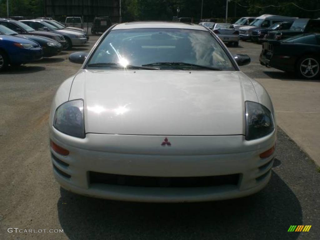 2001 Eclipse GS Coupe - Dover White Pearl / Beige photo #1