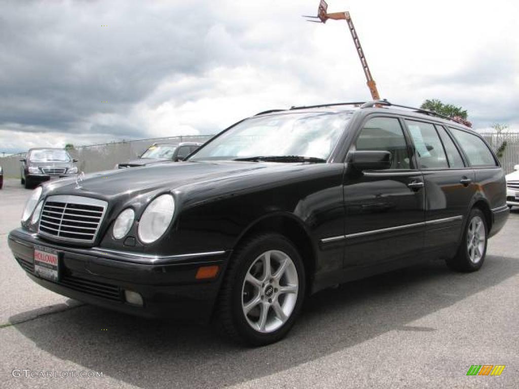 1999 E 320 4Matic Wagon - Black / Parchment photo #1