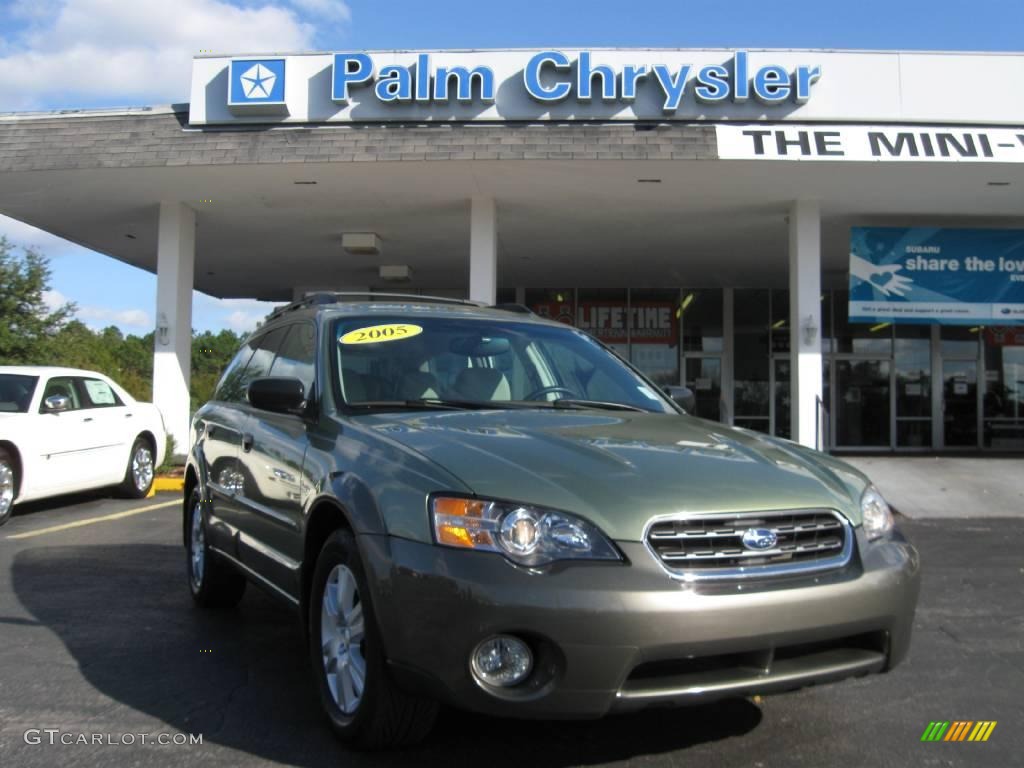 2005 Outback 2.5i Wagon - Willow Green Opal / Taupe photo #1