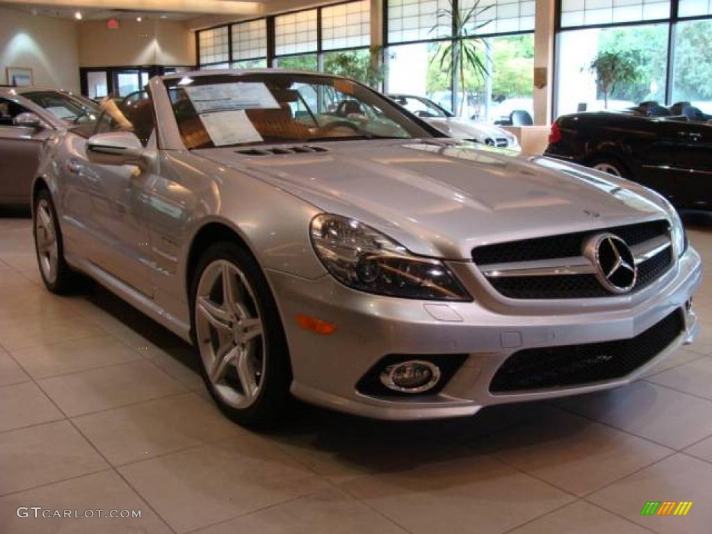 Silver Arrow Silver Metallic 2009 Mercedes-Benz SL 550 Silver Arrow Edition Roadster Exterior Photo #14733887