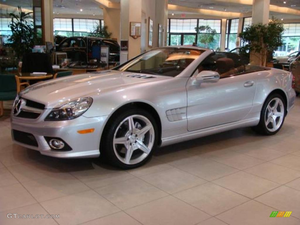 Silver Arrow Silver Metallic 2009 Mercedes-Benz SL 550 Silver Arrow Edition Roadster Exterior Photo #14733897