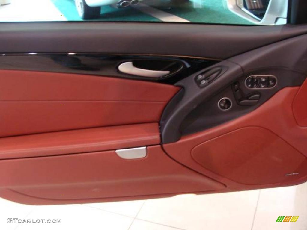 2009 Mercedes-Benz SL 550 Silver Arrow Edition Roadster Red Door Panel Photo #14733917