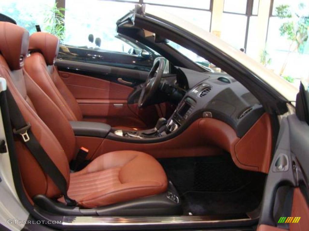 Red Interior 2009 Mercedes-Benz SL 550 Silver Arrow Edition Roadster Photo #14733927