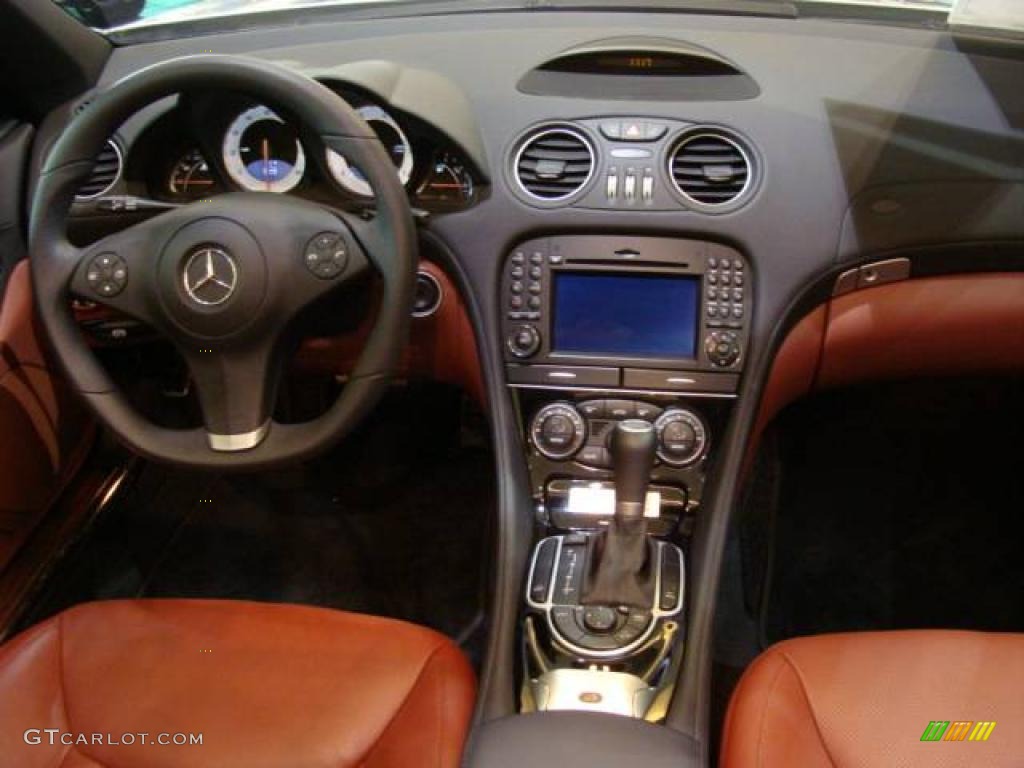 2009 Mercedes-Benz SL 550 Silver Arrow Edition Roadster Red Dashboard Photo #14733932