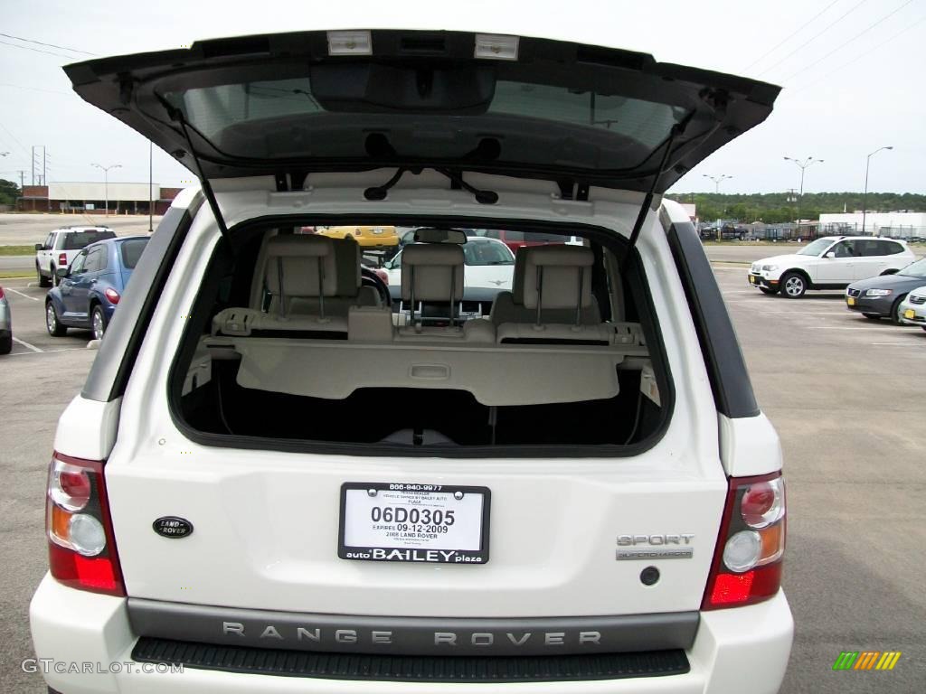 2008 Range Rover Sport Supercharged - Alaska White / Ivory photo #7
