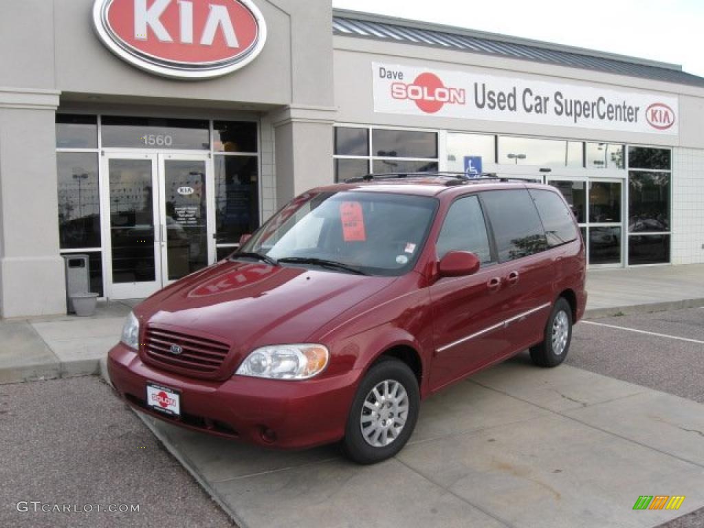 2003 Sedona LX - Ruby Red / Beige photo #1