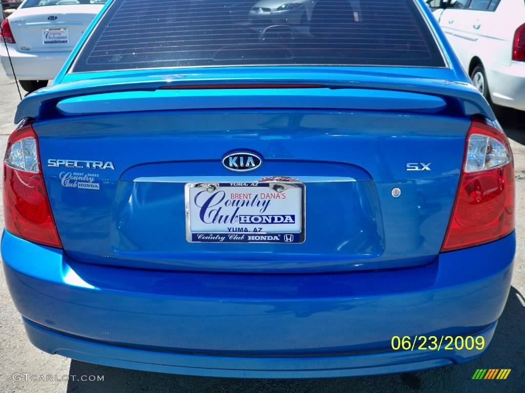2006 Spectra SX Sedan - Spark Blue / Gray photo #3