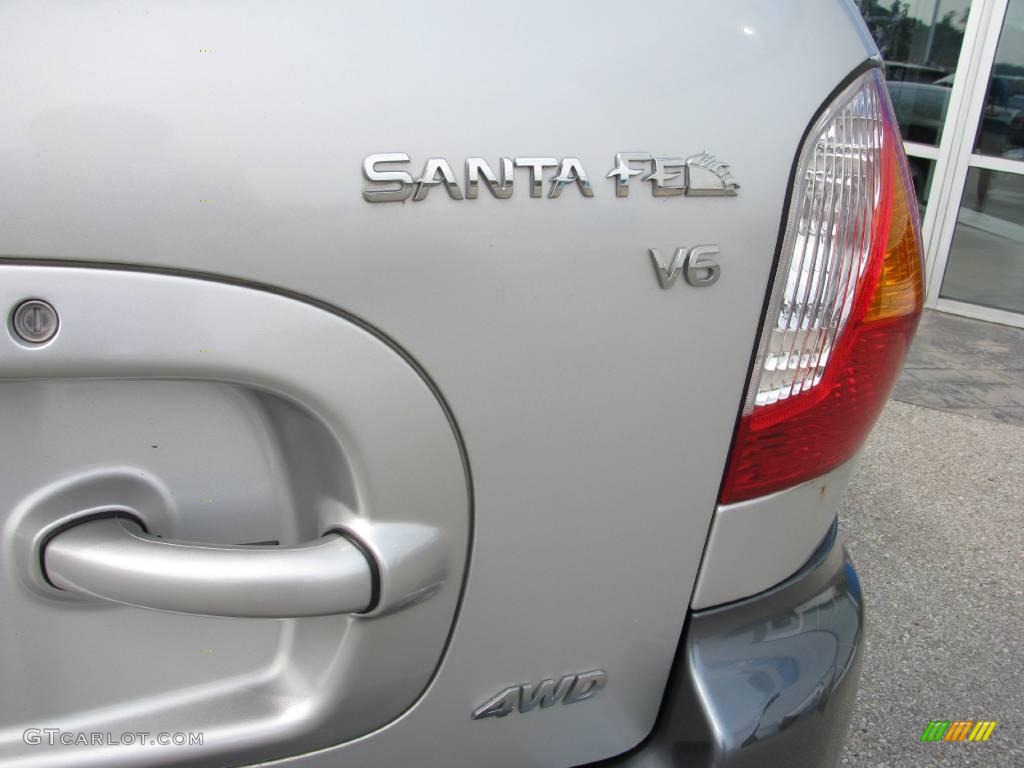 2004 Santa Fe GLS 4WD - Pewter / Gray photo #6