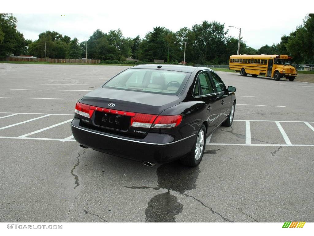 2007 Azera Limited - Aubergine Metallic / Beige photo #11