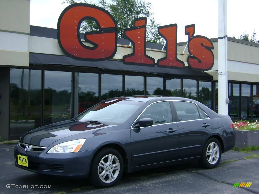 2007 Accord EX Sedan - Royal Blue Pearl / Gray photo #1