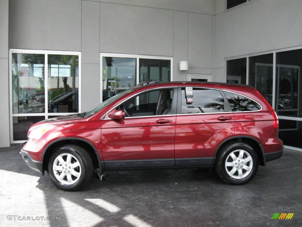 2007 CR-V EX-L - Tango Red Pearl / Gray photo #6