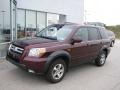 2007 Dark Cherry Pearl Honda Pilot EX-L 4WD  photo #2