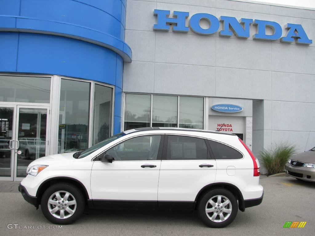 2008 CR-V EX 4WD - Taffeta White / Gray photo #3