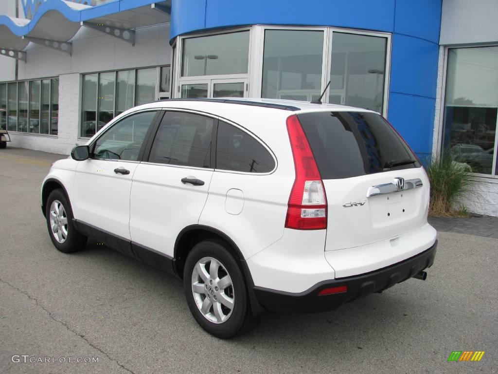 2008 CR-V EX 4WD - Taffeta White / Gray photo #4