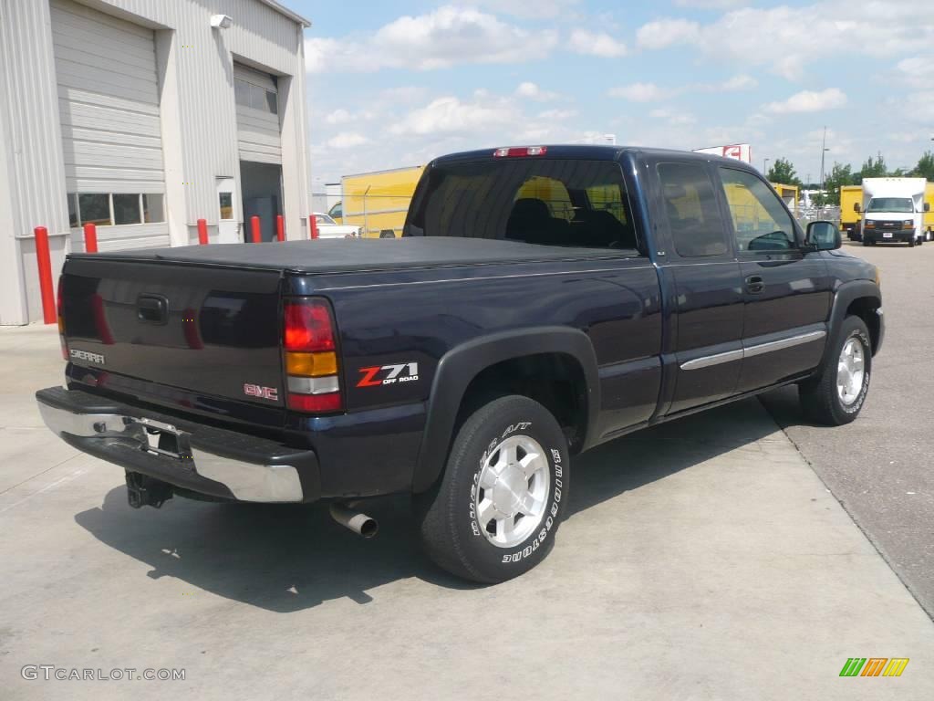 2005 Sierra 1500 SLE Extended Cab 4x4 - Deep Blue Metallic / Dark Pewter photo #6