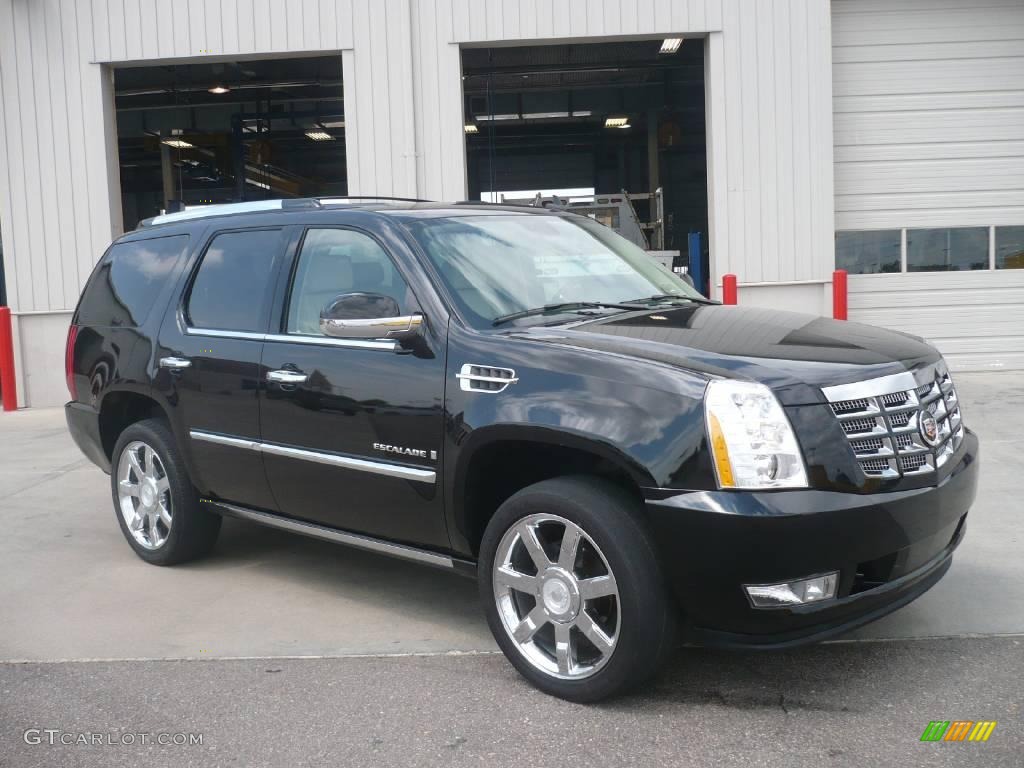 2007 Escalade AWD - Black Raven / Cocoa/Light Cashmere photo #1