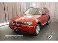 2006 Flamenco Red Metallic BMW X3 3.0i  photo #1