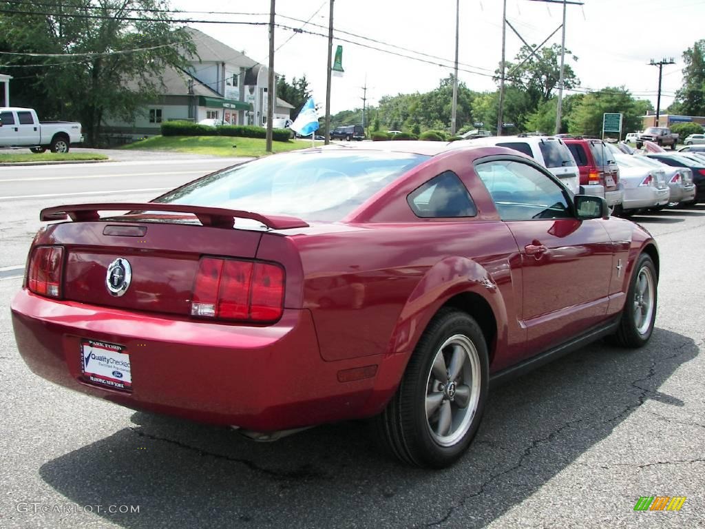 2006 Mustang V6 Premium Coupe - Redfire Metallic / Dark Charcoal photo #3
