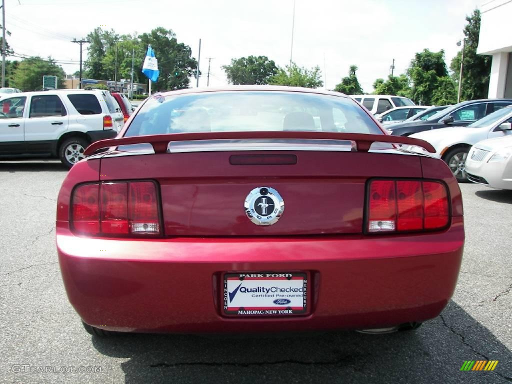 2006 Mustang V6 Premium Coupe - Redfire Metallic / Dark Charcoal photo #19