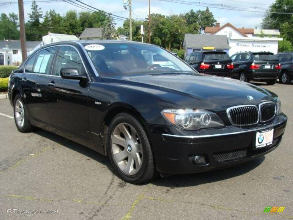 2007 7 Series 750Li Sedan - Jet Black / Black photo #2
