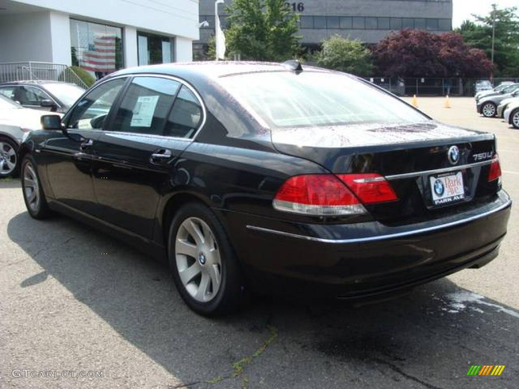 2007 7 Series 750Li Sedan - Jet Black / Black photo #6