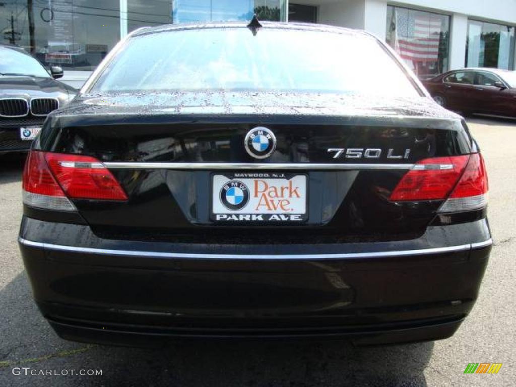2007 7 Series 750Li Sedan - Jet Black / Black photo #7