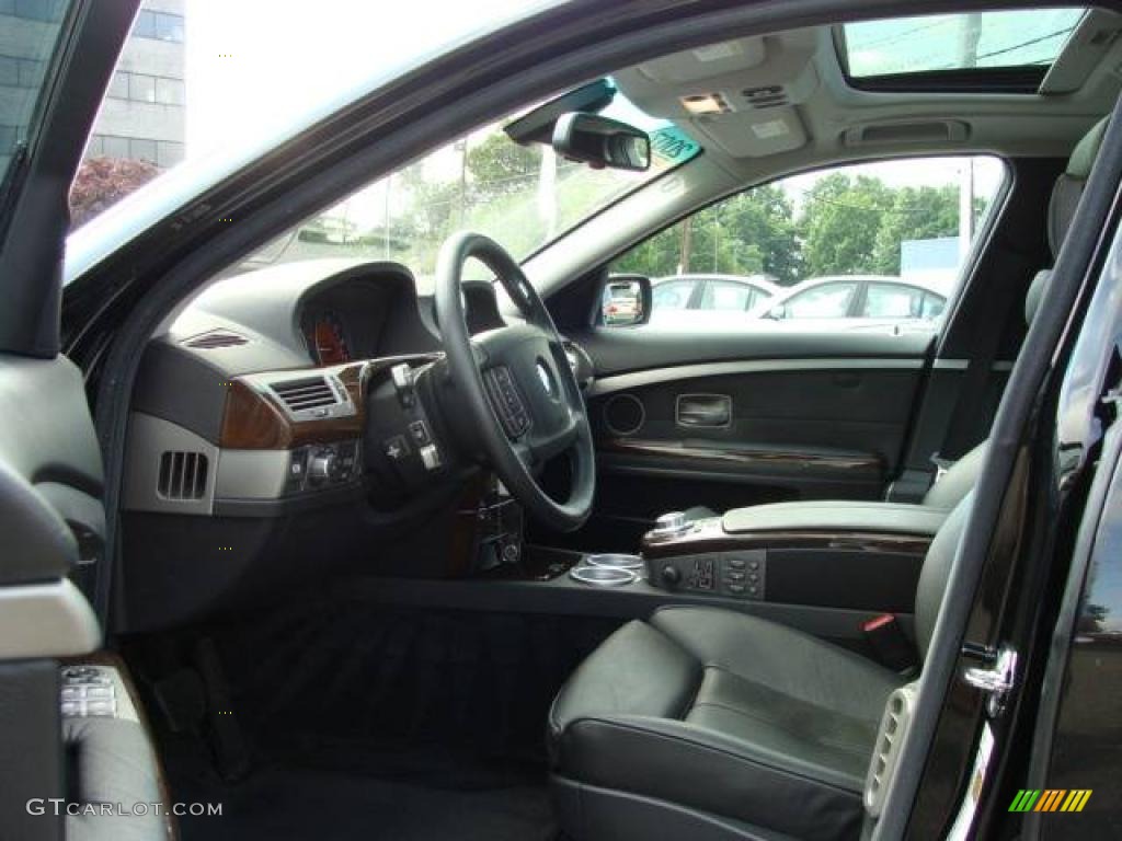 2007 7 Series 750Li Sedan - Jet Black / Black photo #10