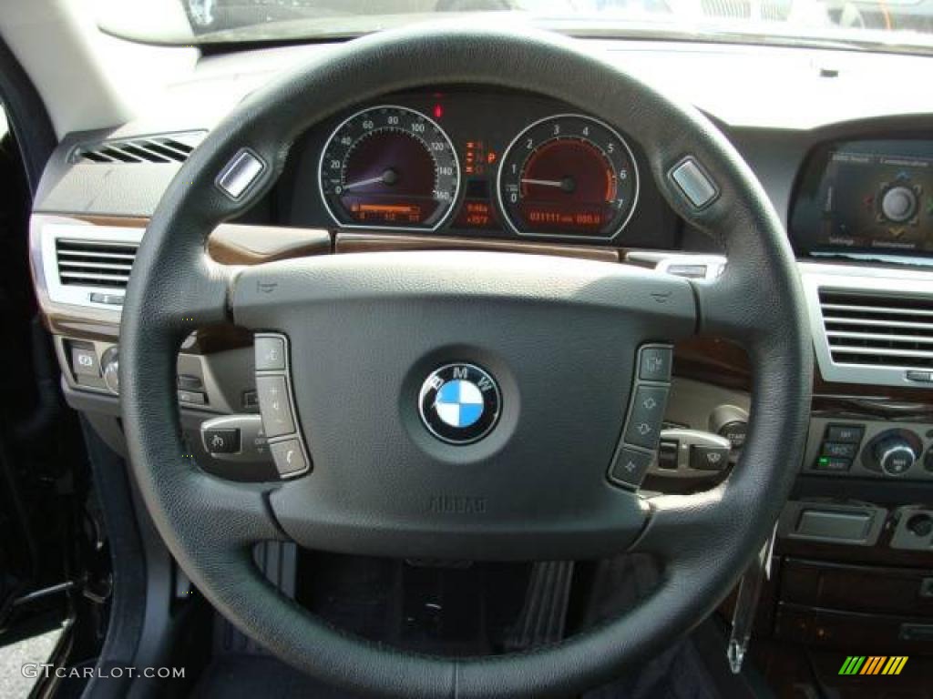 2007 7 Series 750Li Sedan - Jet Black / Black photo #13