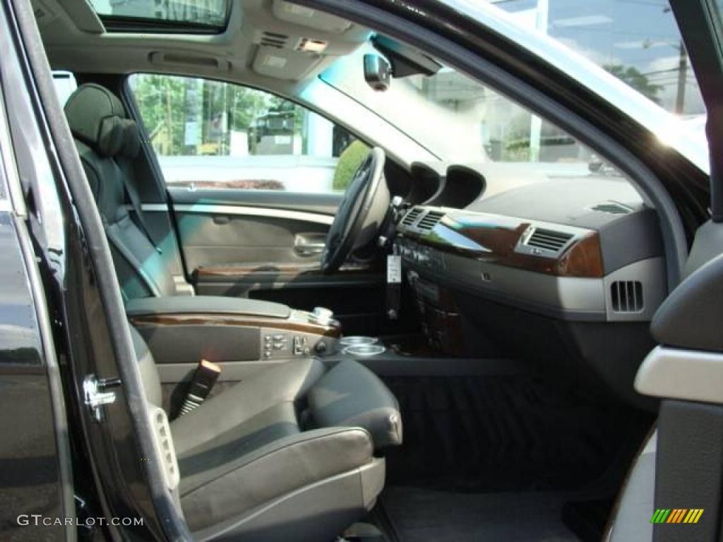 2007 7 Series 750Li Sedan - Jet Black / Black photo #22